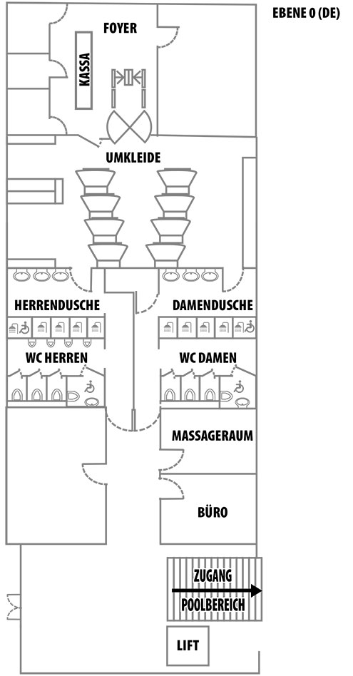 Lageplan Eingangsbereich Türkisches Bad Veli bej Barmherzige Brüder