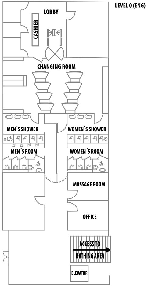 Site plan entrance area Veli bej Spa Brothers of the Hospitaller Order of Saint John of God